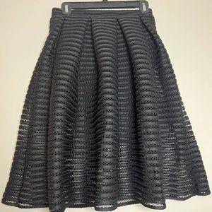 Maje Jam Black pleated bubble skirt
